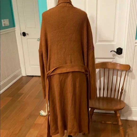 Cozy Brown Knit Cardigan - Picture 3 of 4